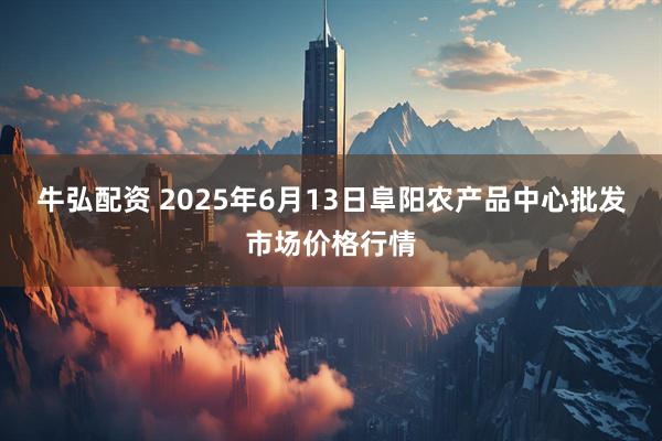 牛弘配资 2025年6月13日阜阳农产品中心批发市场价格行情